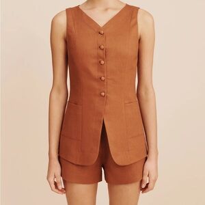 Posse Linen Vest NWT